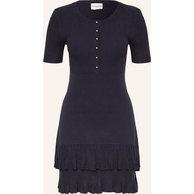 Claudie Pierlot Strickkleid Mit Volants blau