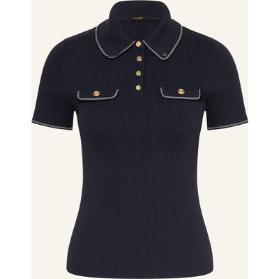 Maje Strick-Poloshirt blau