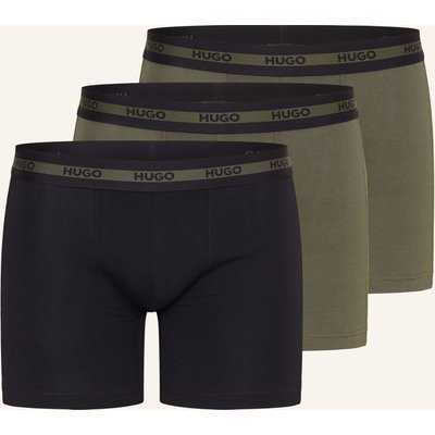 Hugo 3er-Pack Boxershorts Planet Des gruen
