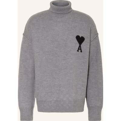 Ami Paris Rollkragenpullover grau