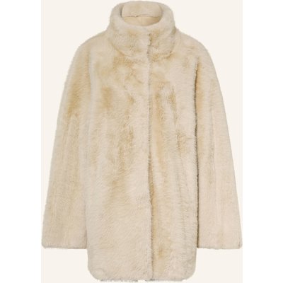 Juvia Kunstfell-Mantel Noa beige