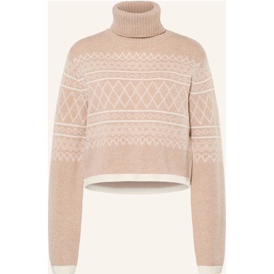 Mrs & Hugs Rollkragenpullover Mit Cashmere beige