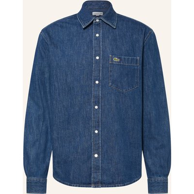 Lacoste Jeanshemd Regular Fit blau