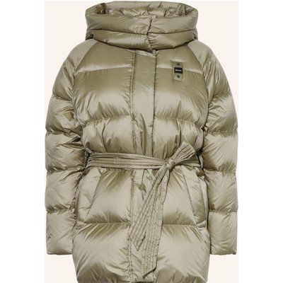 Blauer Daunenjacke Granger Mit Abnehmbarer Kapuze gruen