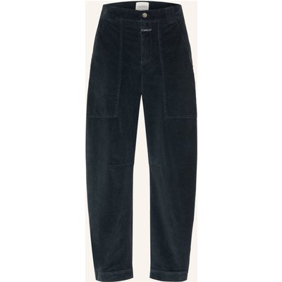 Closed 7/8-Hose Rhannon Aus Cord blau