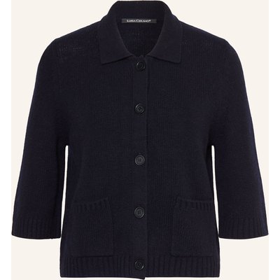 Luisa Cerano Strickjacke Mit 3/4-Arm blau