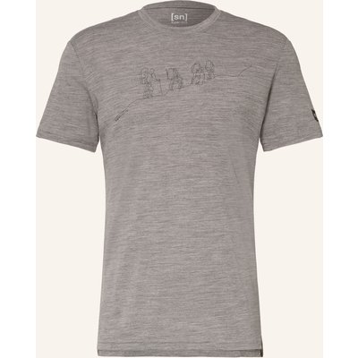 Super.Natural Funktionsshirt Hiking Mit Merinowolle grau