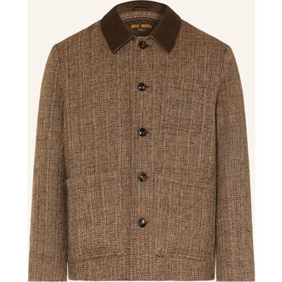 Mos Mosh Gallery Tweed-Overjacket Mmgwarren braun