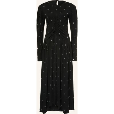 Marant Étoile Kleid Mazia Mit Schmucksteinen schwarz