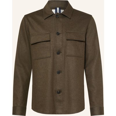 Profuomo Flanell-Overshirt gruen