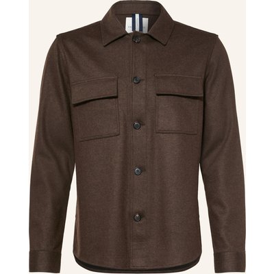 Profuomo Flanell-Overshirt braun