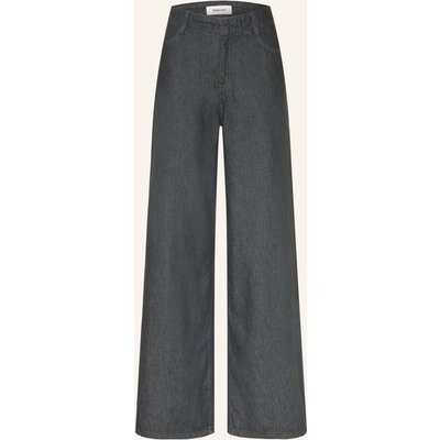 Selected Wide Leg Jeans grau