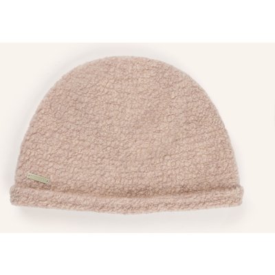 Seeberger Bouclé-Mütze beige