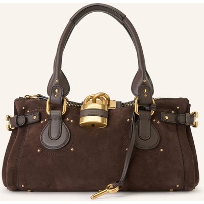 Chloé Handtasche Paddington Mit Nieten braun