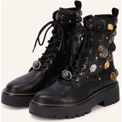Kurt Geiger Schnürboots Eagles Matilda Mit Schmucksteinen schwarz