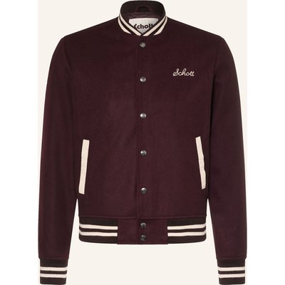 Schott Nyc College-Jacke rot