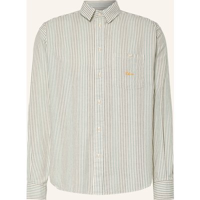 Blkvis Hemd Script Heavy Comfort Fit weiss