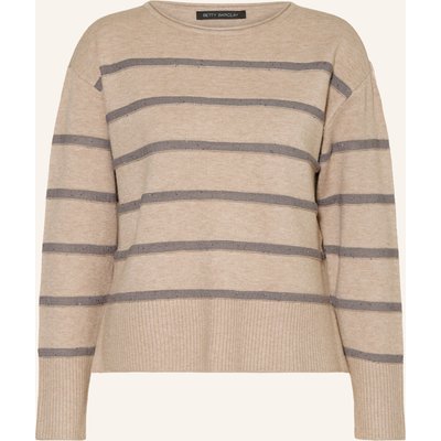 Betty Barclay Pullover Mit Pailletten beige