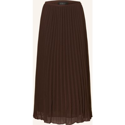 S.Oliver Black Label Plisseerock braun