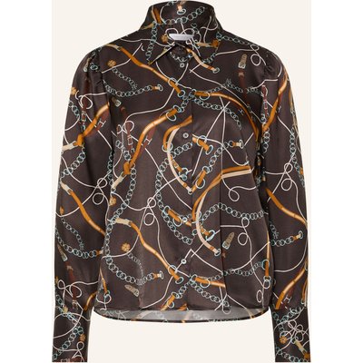 Robert Friedman Hemdbluse Sandy Mit Seide braun