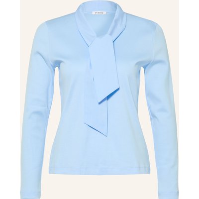 Efixelle Schluppenbluse blau