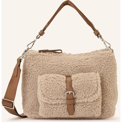 Marc O'polo Schultertasche Aus Teddyfell beige