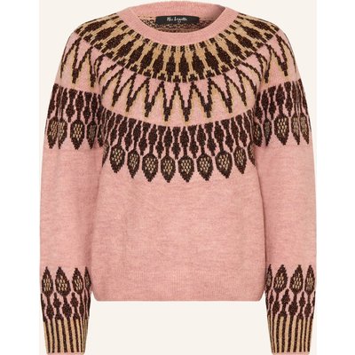Miss Lagotte Pullover Mit Glitzergarn beige