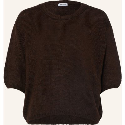 More & More Pullover Mit 3/4-Arm braun