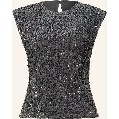 Ted Baker Mesh-Top Vielie Mit Pailletten grau