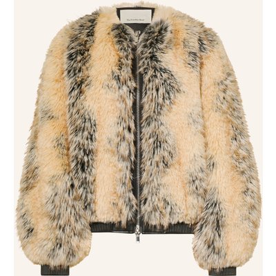 The Frankie Shop Kunstfell-Jacke Gina beige