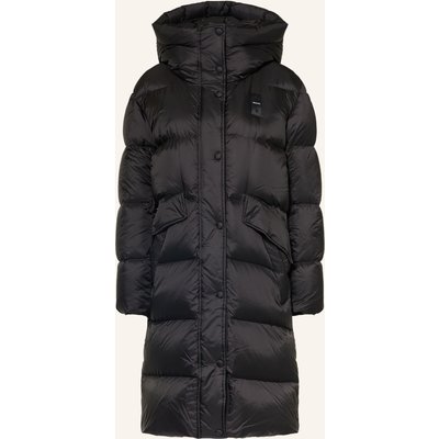 Blauer Daunenmantel Lena schwarz