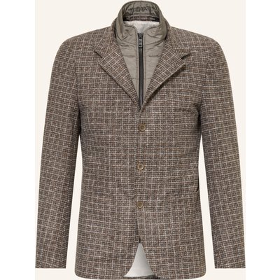 Roy Robson Sakko Regular Fit Mit Blende braun
