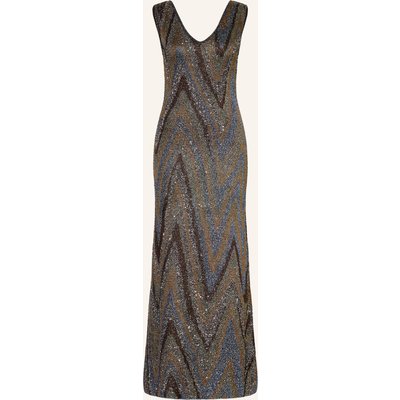 Missoni Abendkleid Mit Pailletten braun