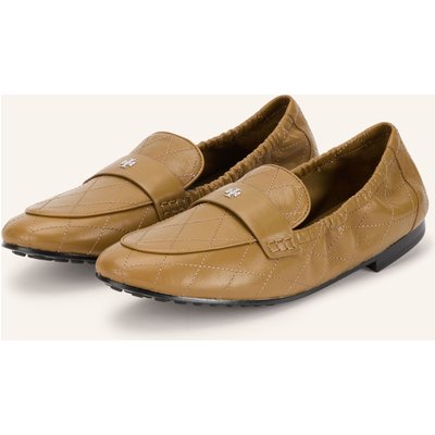 Tory Burch Loafer Quilted Ballet braun