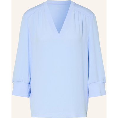 Marc Cain Blusenshirt Im Materialmix Mit 3/4-Arm blau