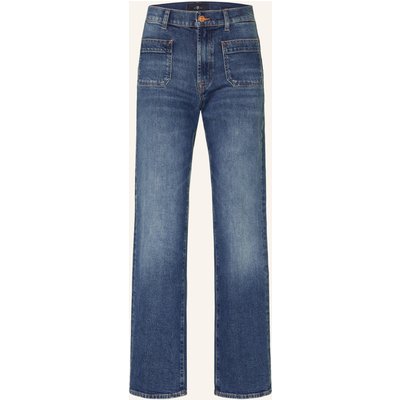 7 For All Mankind Straight Jeans Stovepipe Straight blau
