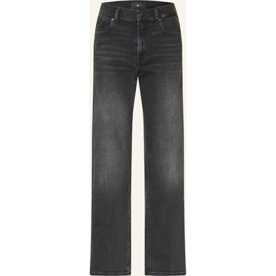 7 For All Mankind Straight Jeans Stovepipe Straight grau