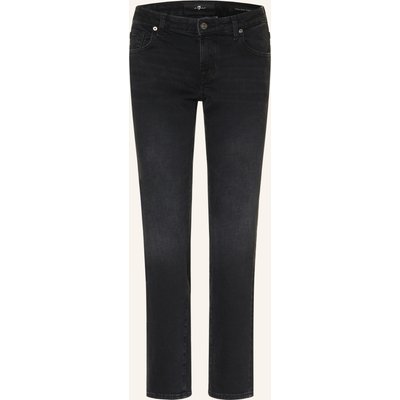 7 For All Mankind Straight Jeans Low Cigarette schwarz