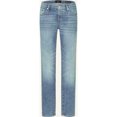 7 For All Mankind Straight Jeans Low Cigarette blau