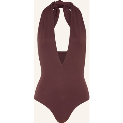 Mymarini Neckholder-Badeanzug braun