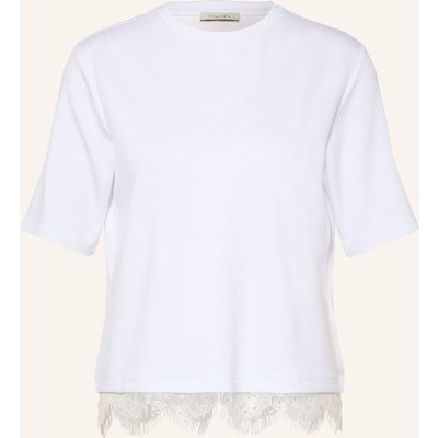 Lilienfels T-Shirt Mit Spitze weiss