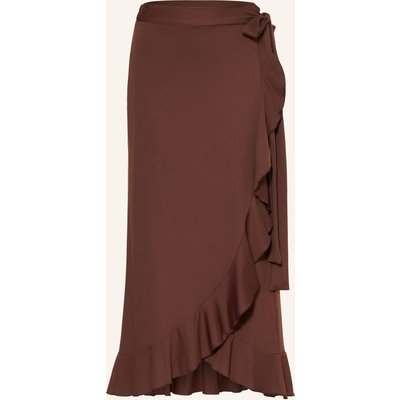 Melissa Odabash Wickelrock Cassidy Mit Volants braun