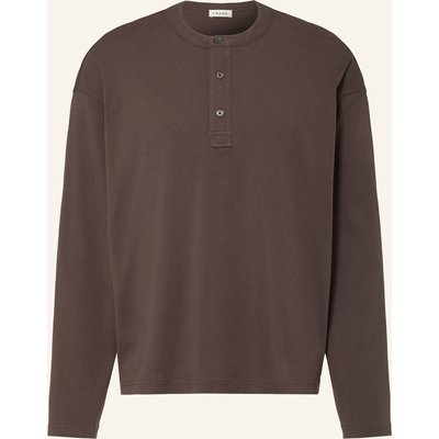 Frame Henley-Shirt braun