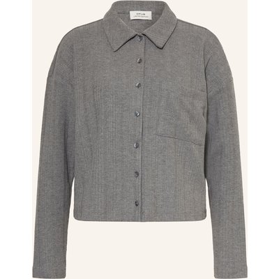 Opus Hemdbluse Sawoni Aus Jersey grau