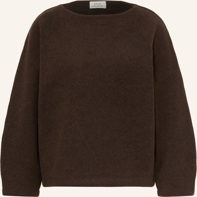 Opus Sweatshirt Gusera Mit 3/4-Arm braun