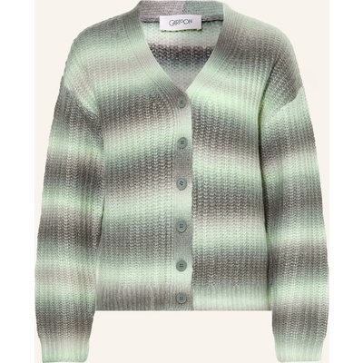 Cartoon Strickjacke gruen