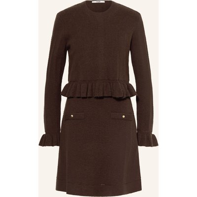 Maje Set: Strickkleid Und Pullover braun