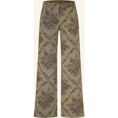 Ba&Sh Marlenehose Remea Aus Jacquard gruen