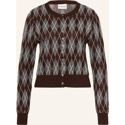 Claudie Pierlot Strickjacke Mit Glitzergarn rot