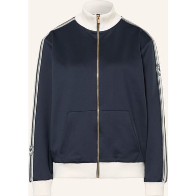 Maje Sweatjacke Mit Galonstreifen blau